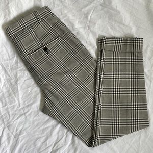 Zara Houndstooth Check Trousers